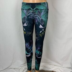 Harvest Leggings Tropical Floral Print 31” Inseam Athletic Workout Yoga Small